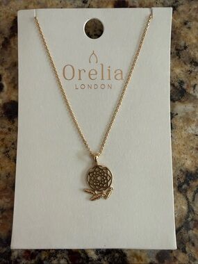 Gold Dreamcatcher & Fox Layered Necklace
